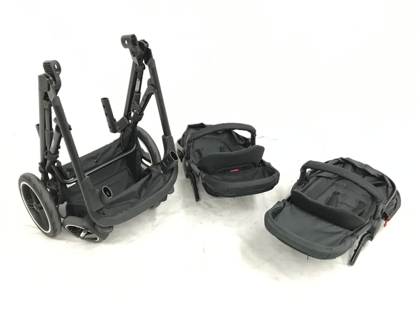 引取限定】phil&teds voyager v6 ベビーカー フィル&テッズ 4輪 双子 2 