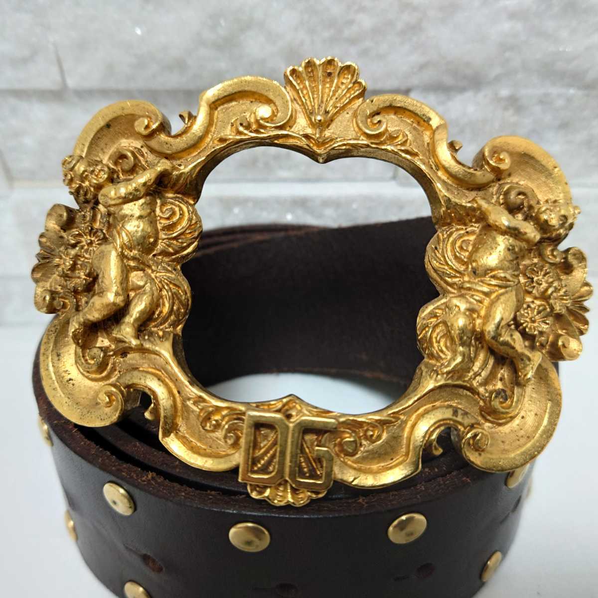 希少 完売品 美品 D&G ドルチェアンドガッバーナ ベルト バロック調