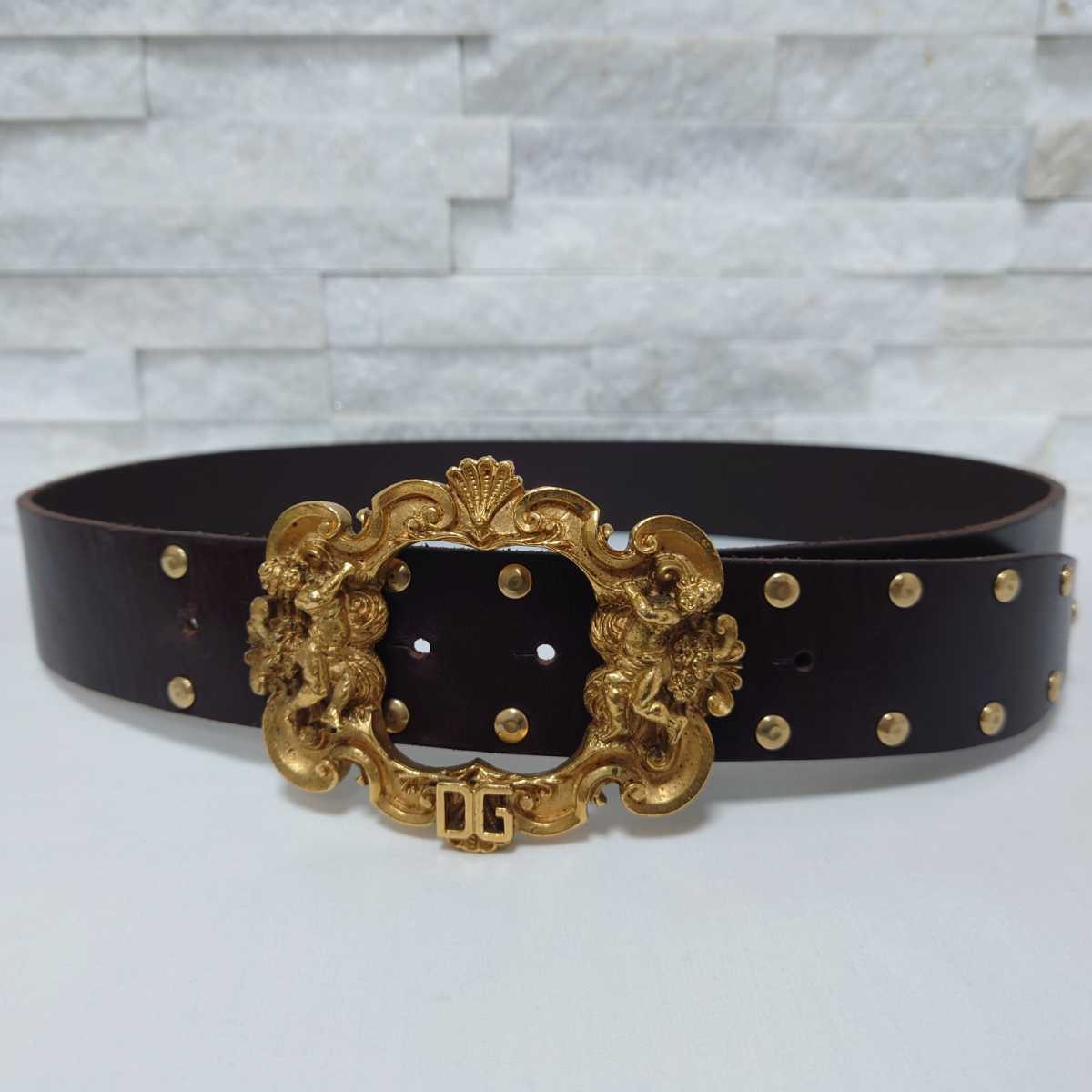 希少 完売品 美品 D&G ドルチェアンドガッバーナ ベルト バロック調 