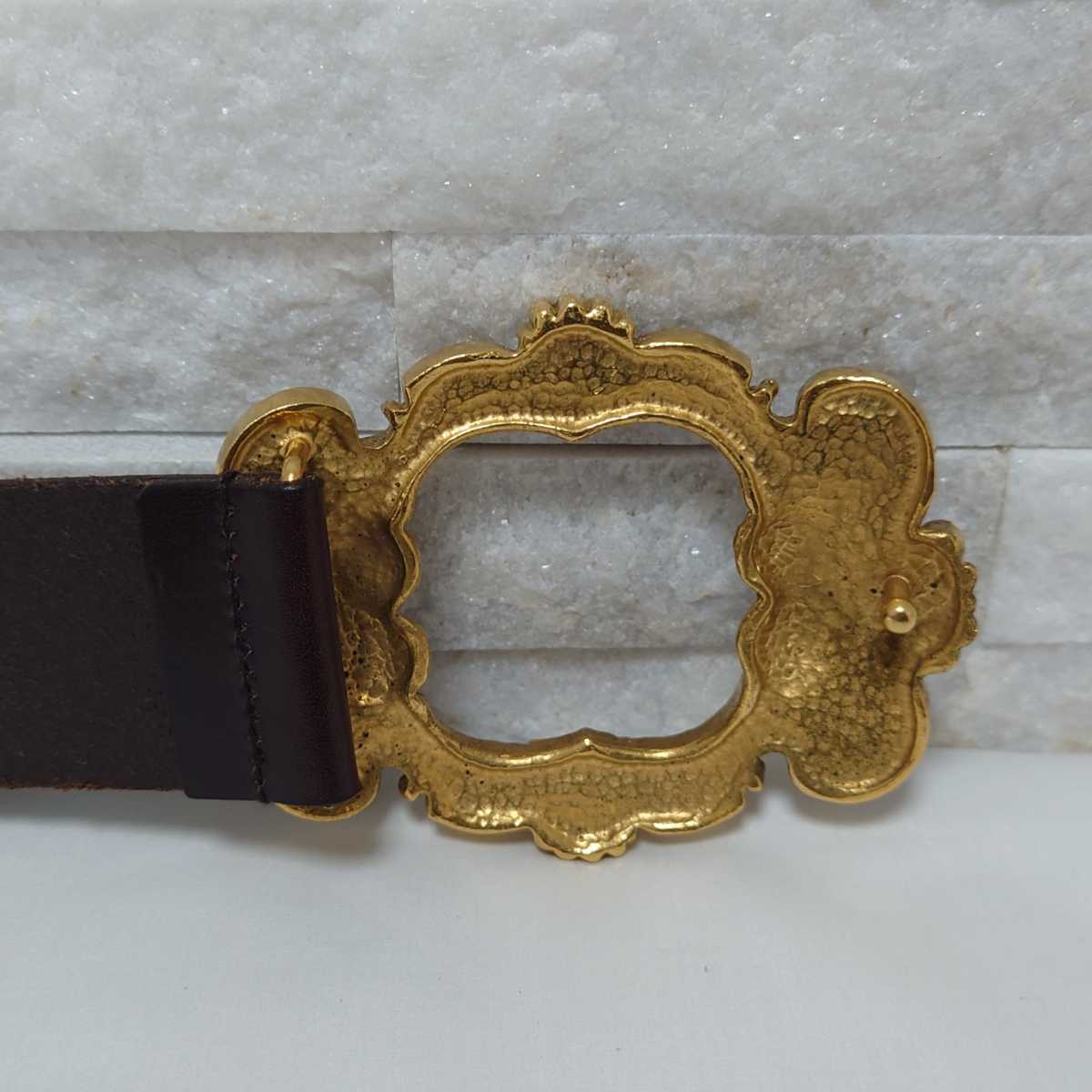 希少 完売品 美品 D&G ドルチェアンドガッバーナ ベルト バロック調