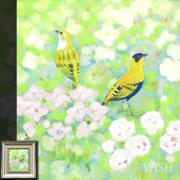 真作】【WISH】野々内良樹 日本画 花鳥図 〇日展会員 師:西山英雄 父