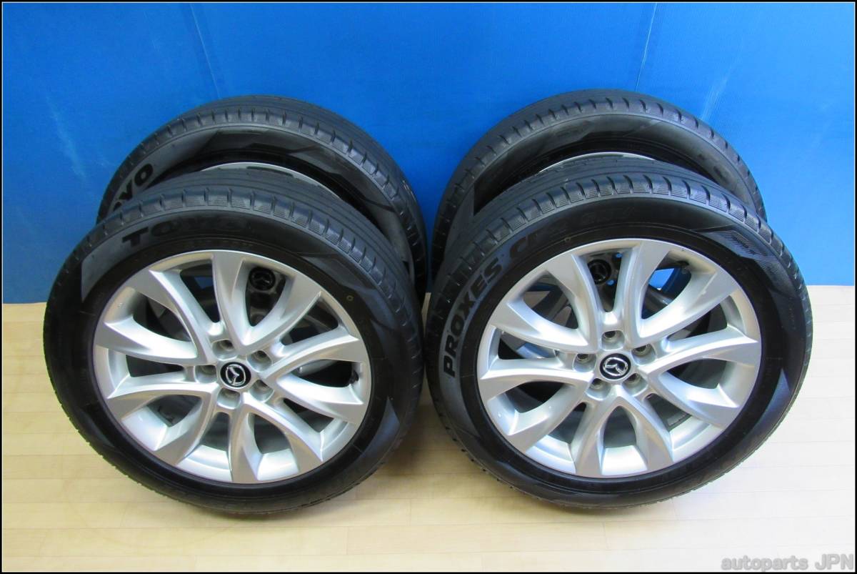 4119トーヨー 225/55R19 SUV 夏タイヤ 2018年マツダ純正 19×7J・ET 50 