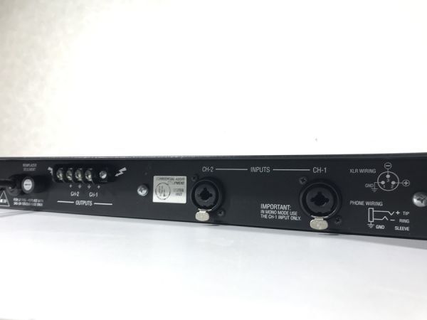 e7150 動作品 CROWN クラウン D-45 D45 パワーアンプ 【公式通販】