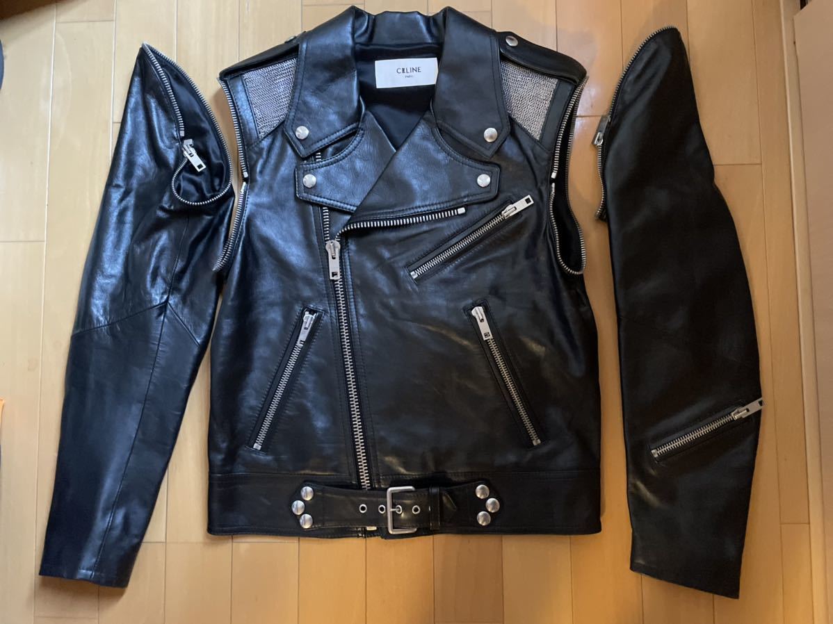 CELINE ライダースジャケット エディスリマン メンズ 44 セリーヌ サン