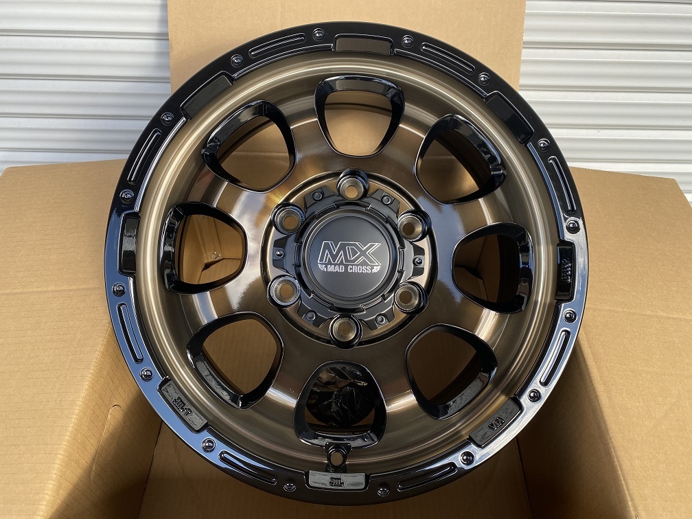 送料無料/即納 マッドクロスグレイス 16インチ6.5J+38 6H139.7 新品ホイール4本セット 200系ハイエース用