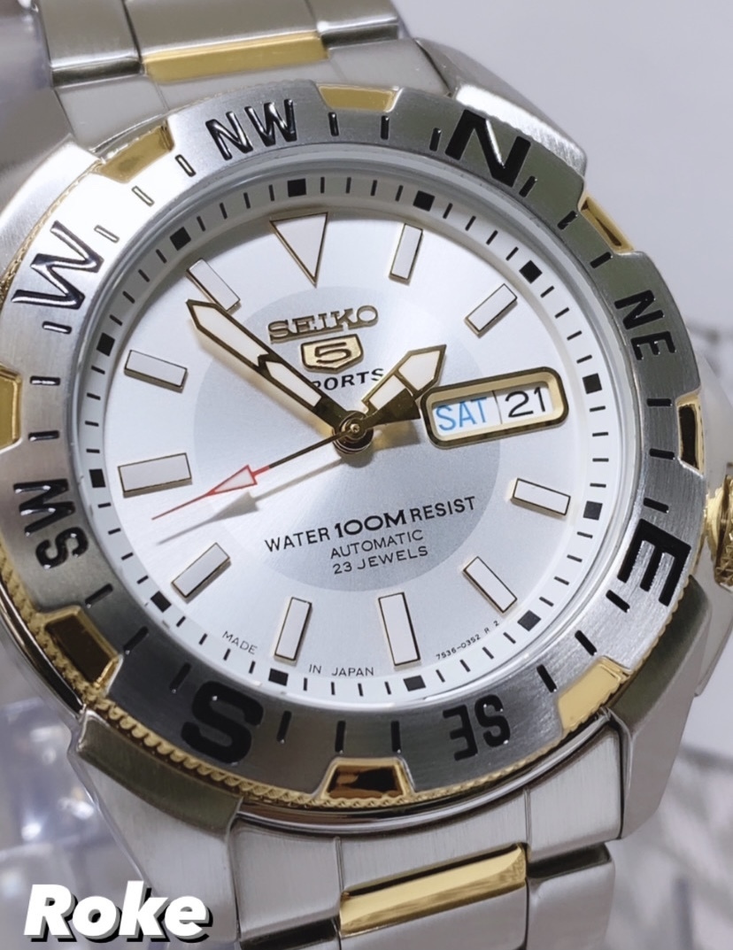 新品 SEIKO5 セイコー5スポーツ 自動巻き 機械式 腕時計 カレンダー 