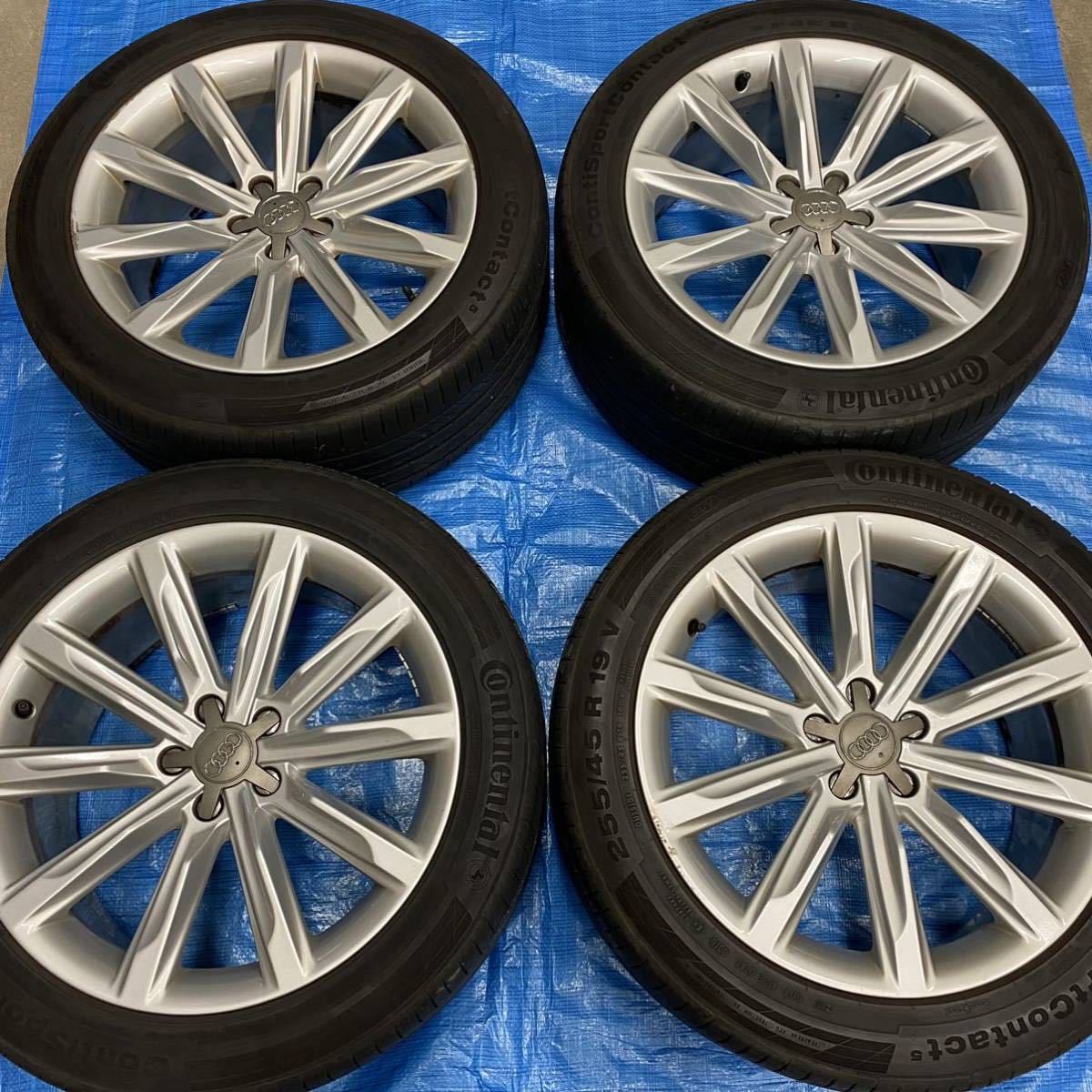 新潟市☆アウディ純正アルミホイール 19×8.5J+32 PCD112-5H ハブ66.5mm 