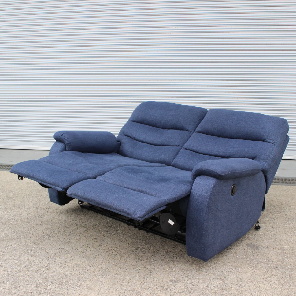 ニトリ電動リクライニングソファ2人用ネイビー Www Snails2whales Com