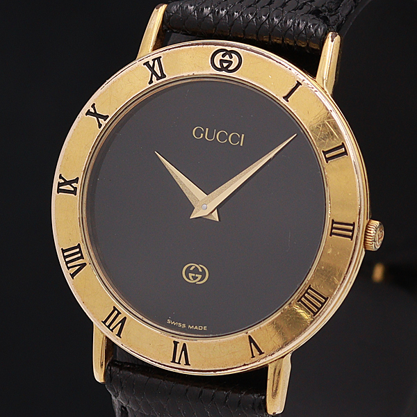 グッチ GUCCI 不動 ジャンク品 1500L バングルウォッチ 腕時計