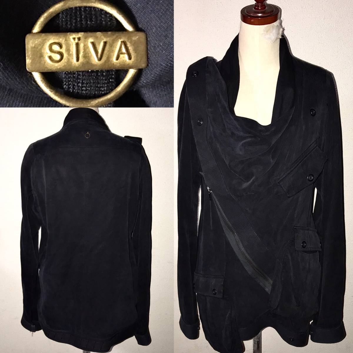 即落送料無料☆美品 SIVA シヴァ 定価7万円程 アシンメトリー 細身 
