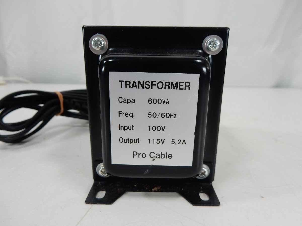 プロケーブル 昇圧トランス 非メッキ 変圧器 600VA 100V-115V 2 プロケーブル 昇圧トランス 非メッキ 変圧器 600VA 100V- 115V 2 Amazon プロケーブル 600VA 変圧器 (昇圧器)100V入力 115V出力