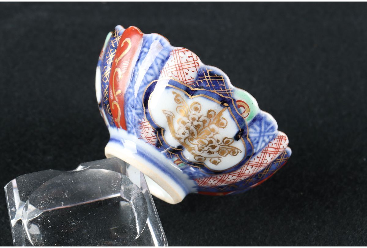 大聖寺伊万里 金襴手 窓絵 花の図 7寸半皿 D707AS-BQm 公式