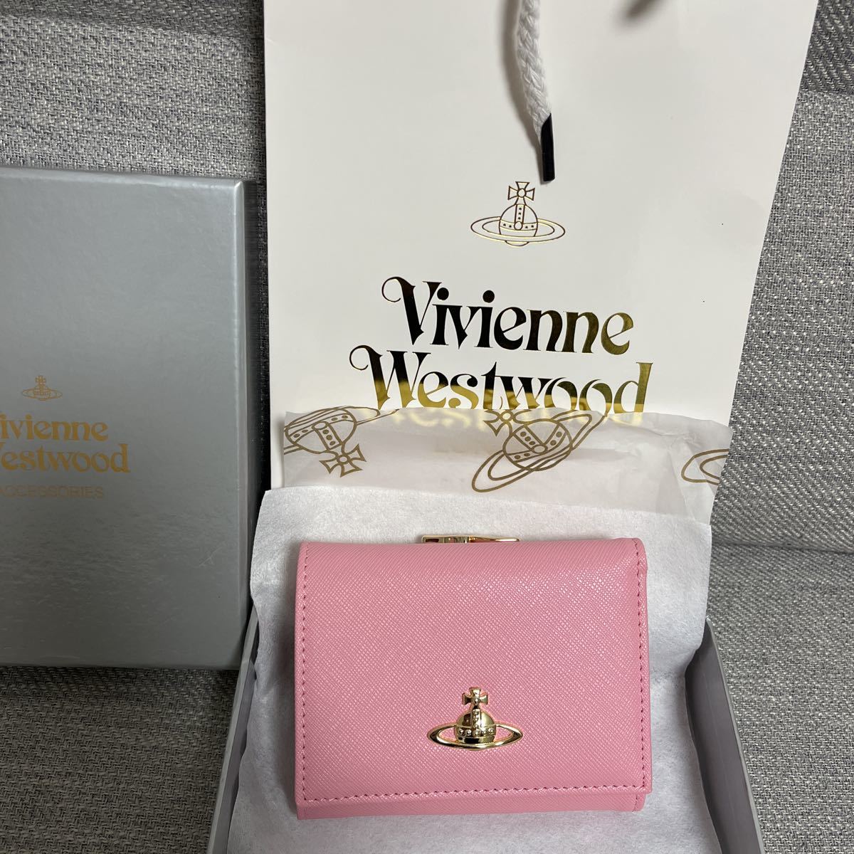 ヴィヴィアン 財布 ピンク 二つ折り財布 Vivienne Westwood レディース