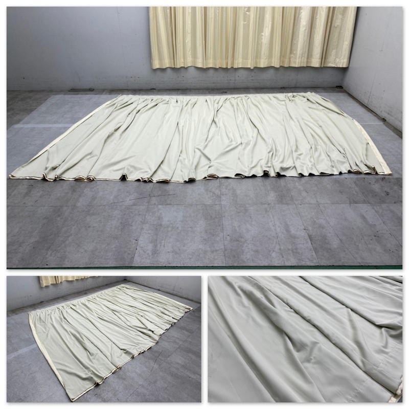 T9764☆展示美品☆フィスバ☆FISBA縫製☆高級オーダーカーテン☆レース