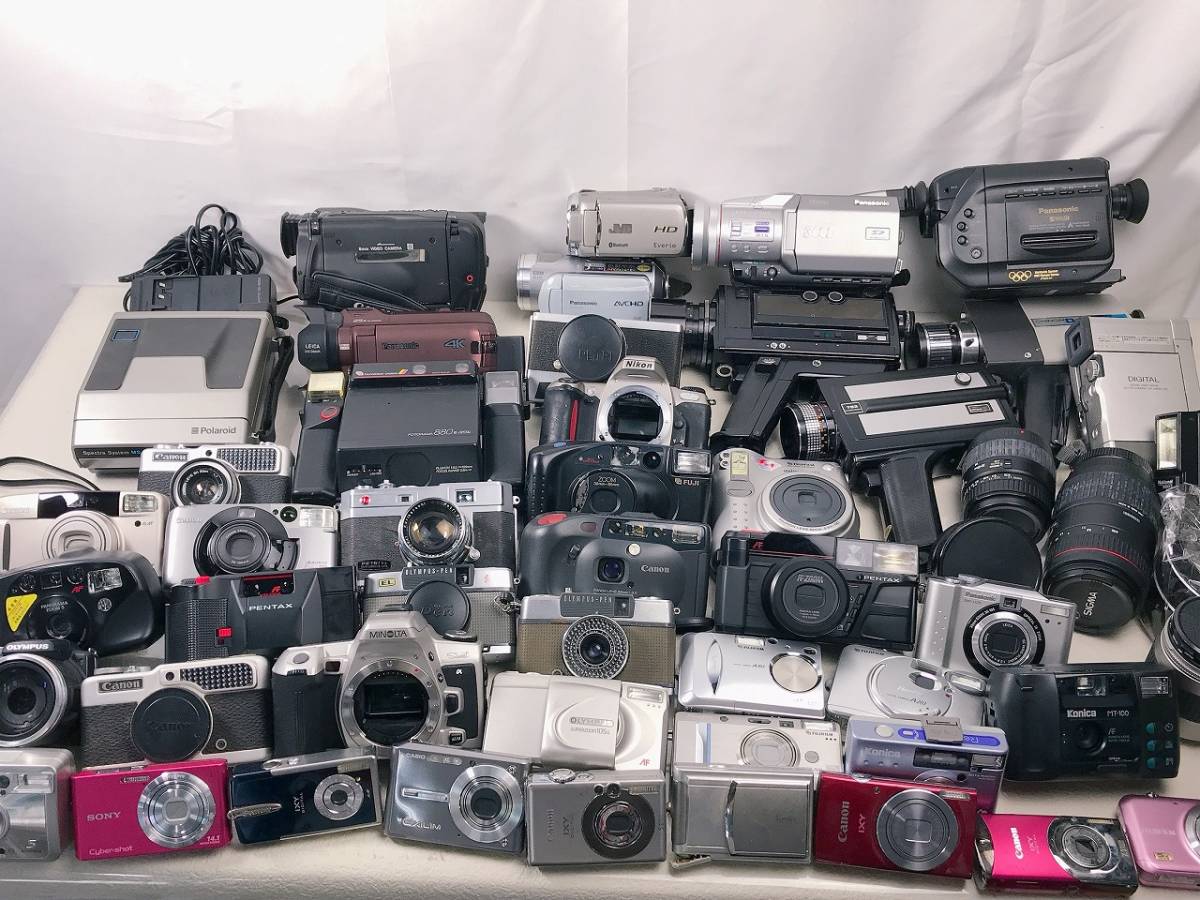 ジャンク カメラ・ビデオカメラ 5台まとめ Canon EOS ケンコー レンズ