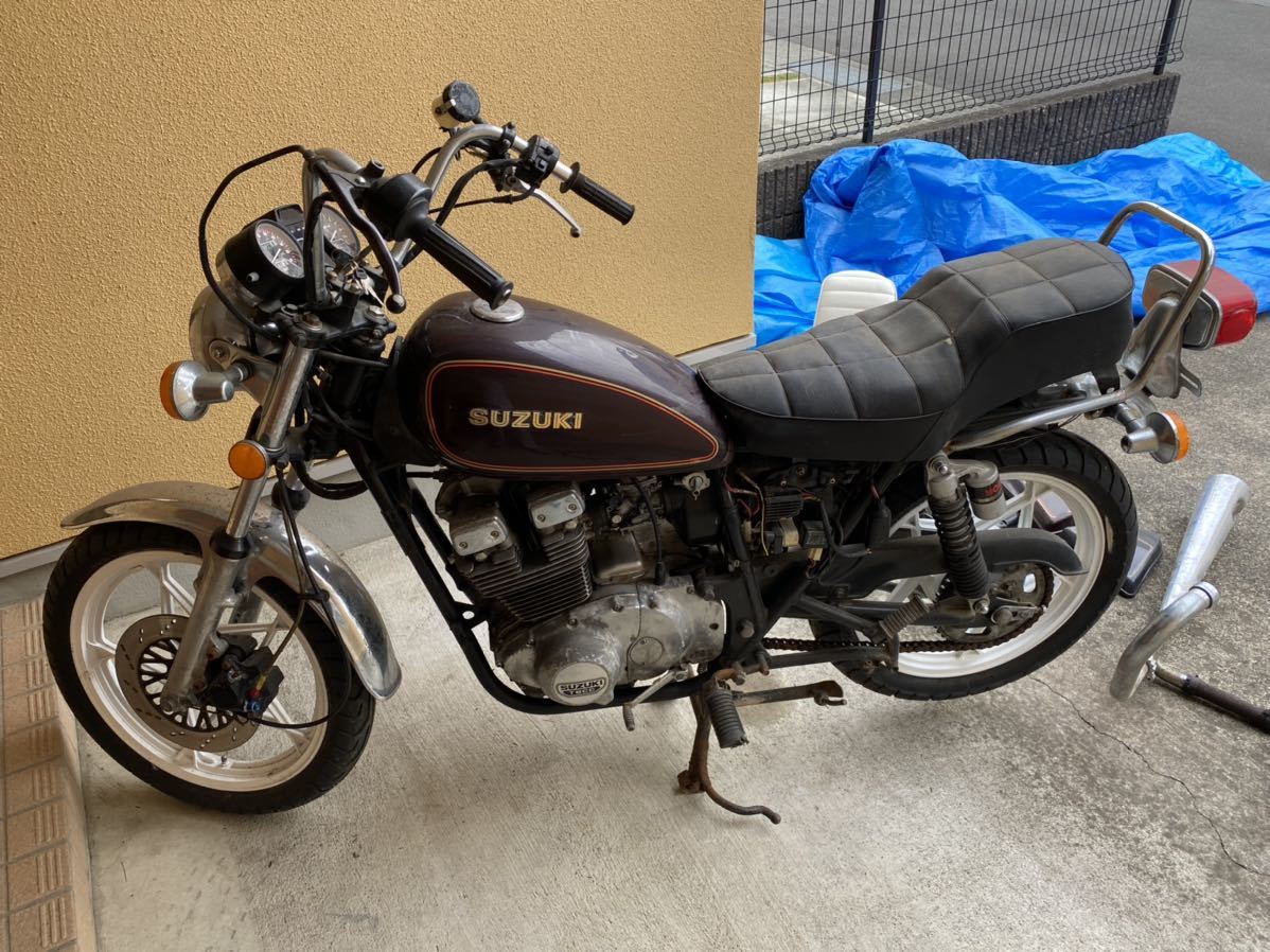 取りに来る方限定！GSX400L、ワンオーナー、実走行.ノンレス.ほぼ欠品