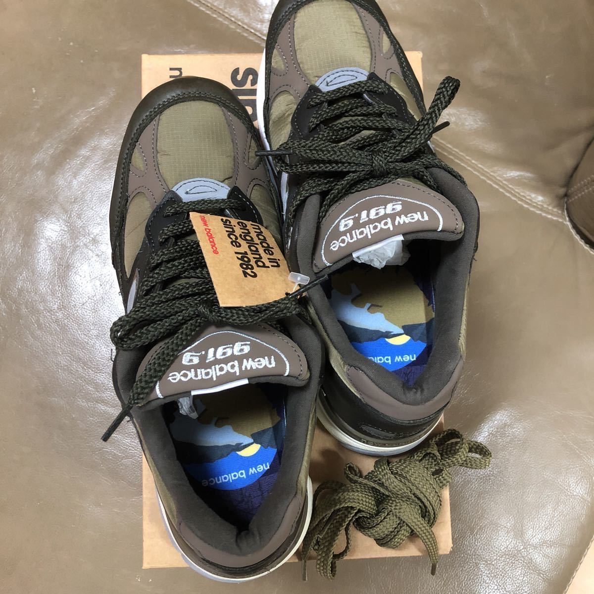 新品 UK製 定価28600 New Balance M9919LP 26.0cm US8D レザー 