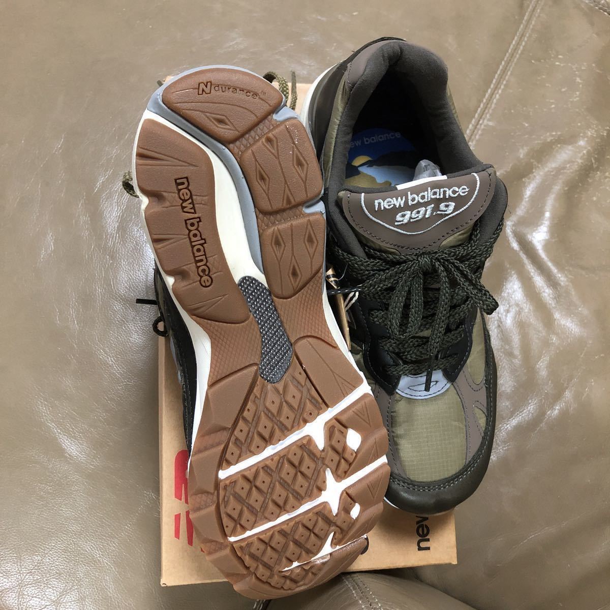 新品 UK製 定価28600 New Balance M9919LP 26.0cm US8D レザー 