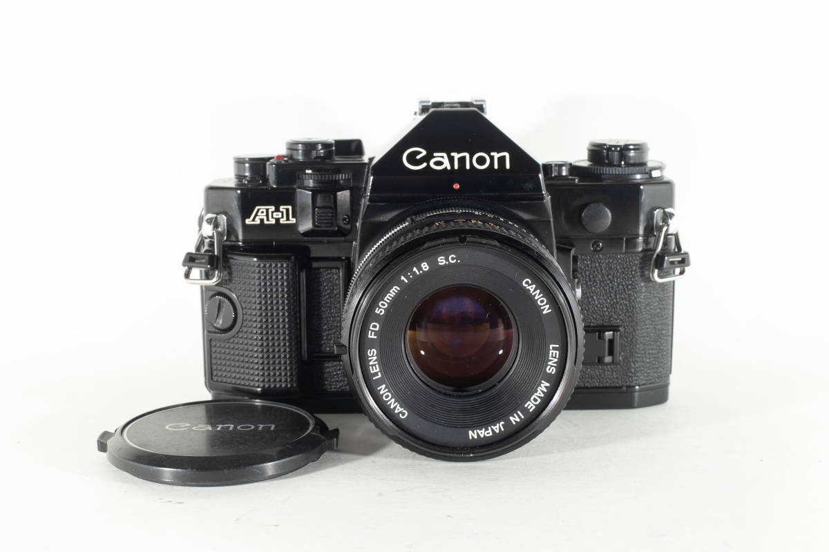 5キャノン A-1 A1 FD 50mm F1.8 canon 単焦点レンズセット フィルム一眼