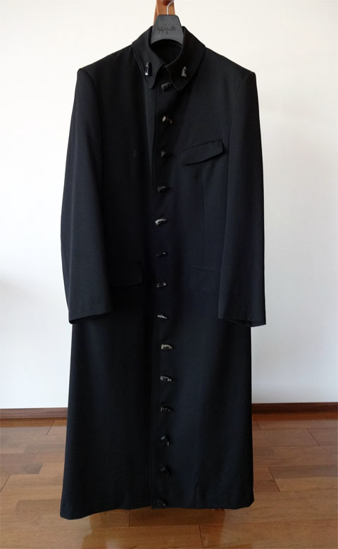 ★美品★Yohji Yamamoto POUR HOMME 20SS シワギャバ 角釦後ろ裾プリーツジャケット SIZE２