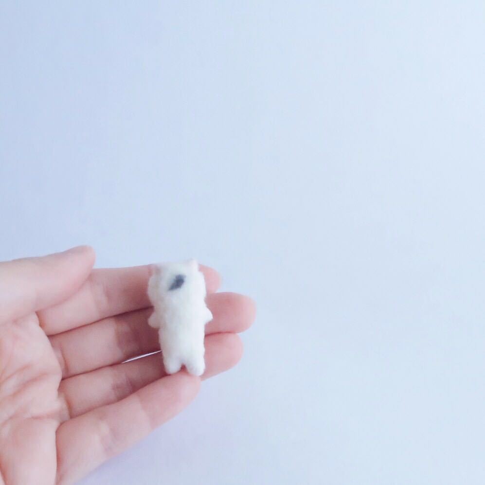 羊毛フェルト　人形　トラ　インテリアの人形　ハンドメイド HOW TO Needlefelting miniature cat#70羊毛フェルトで作るトラ猫