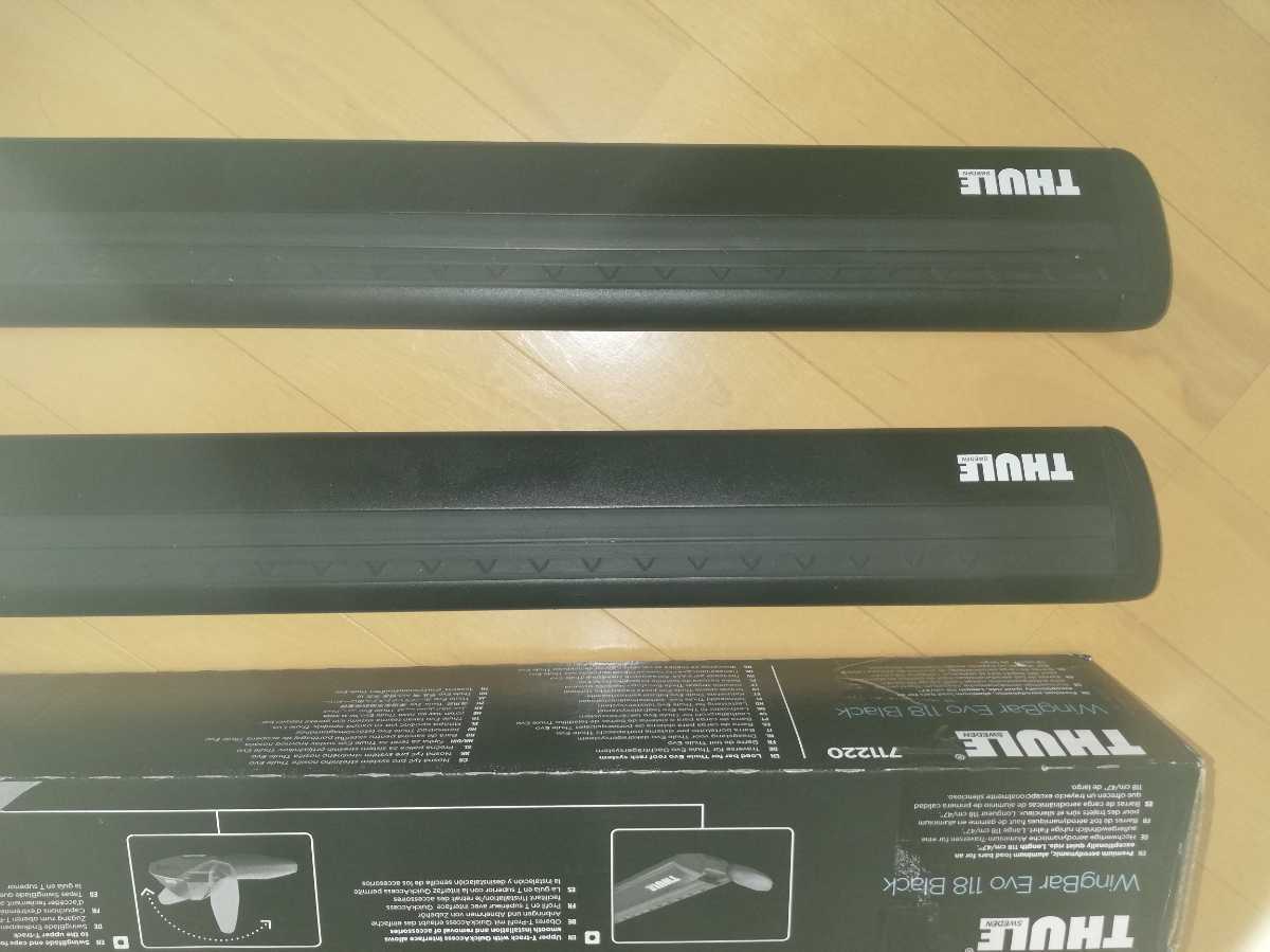 未使用 THULE WINGBAR EVO 118 BLACK 711220