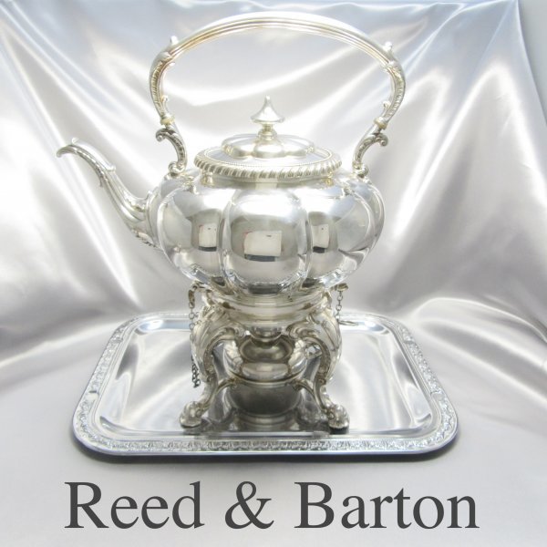 【英国】 ティーケトル 【シルバープレート】 バナー / スタンド 綺麗！！ Reed - Etsy Barton Tea Pot Pitcher Set 0 日本 pieces barton Piece