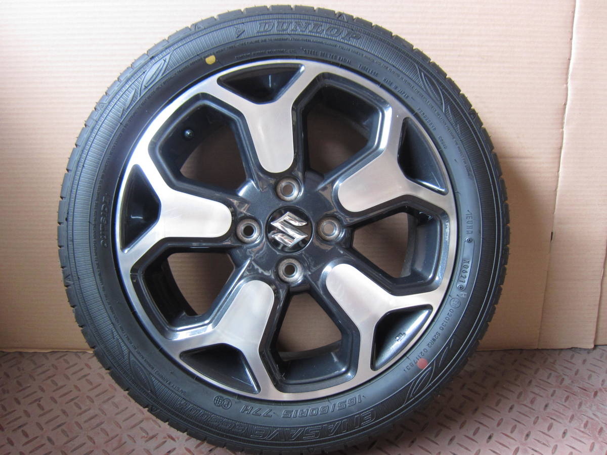 165⁄60R15 スズキ ハスラー純正ホイール タイヤ ダンロップ エナセーブ 