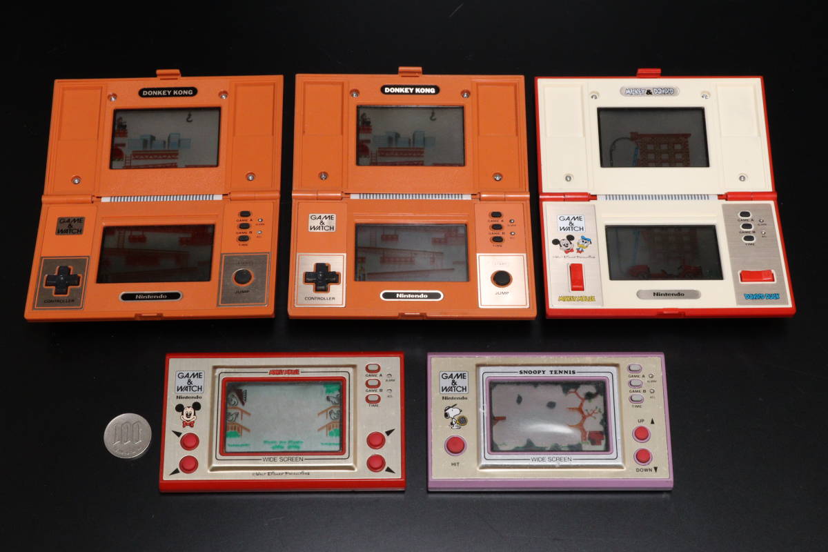 任天堂 GAME＆WACTH ゲームウォッチ DK-52 DM-53 MC-25 SP-30 5点 