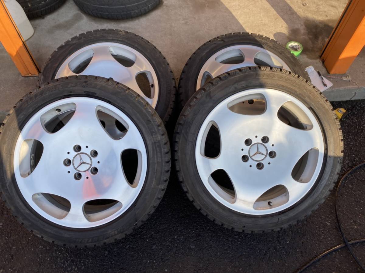 最新作，低価 ベンツ W220 S600 後期 純正ホイール 245/45R18 18&times;8J +44 ハブ径約66mm 5穴 PCD112 Sクラス スタッドレス(スタッドレスタイヤ)｜売買されたオークション情報、yahooの商品情報をアーカイブ公開 - オ 5穴
