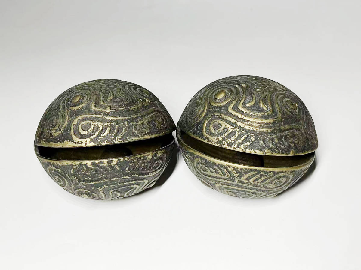 古銅製 鈴 秀王 刻印入り 金属工芸 美術品・アンティーク・コレクション 古銅製 鈴 秀王 刻印入り 金属工芸