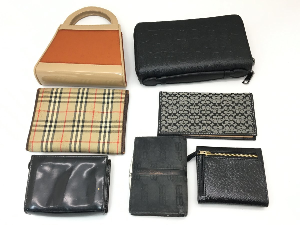 フェラガモ ヴァラリボン / コーチ シグネチャー / バーバリー ノバチェック 他 財布など 7点まとめ 中古 ヴァラリボン ハンドバッグ Salvatore パッチワーク COACHコーチ レザー-サルヴァトーレフェラガモショルダーバッグ2wayヴァラリボンクロコ型押し