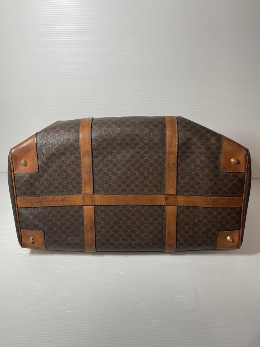 CELINE セリーヌ PVC マカダム柄 M11 ボストンバッグ ハンドバッグ レザー 鞄 セリーヌ マカダム柄 CELINE マカダム&frasl;ミニボストン&frasl;ボストンバッグ&frasl;PVC&frasl;BRW&frasl;総柄&frasl;M11 PVC・レザー ヴィンテージ