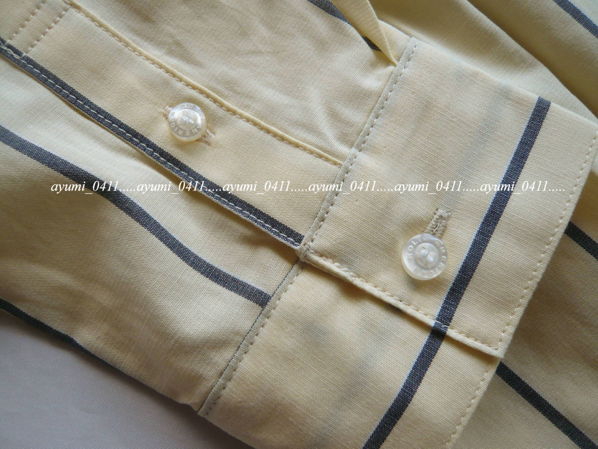 American Holic アメリカンホリック イエロー ストライプ柄 バンドカラー フレアーシャツワンピース 洗濯機 フリーサイズ Mサイズ 売買されたオークション情報 Yahooの商品情報をアーカイブ公開 オークファン Aucfan Com