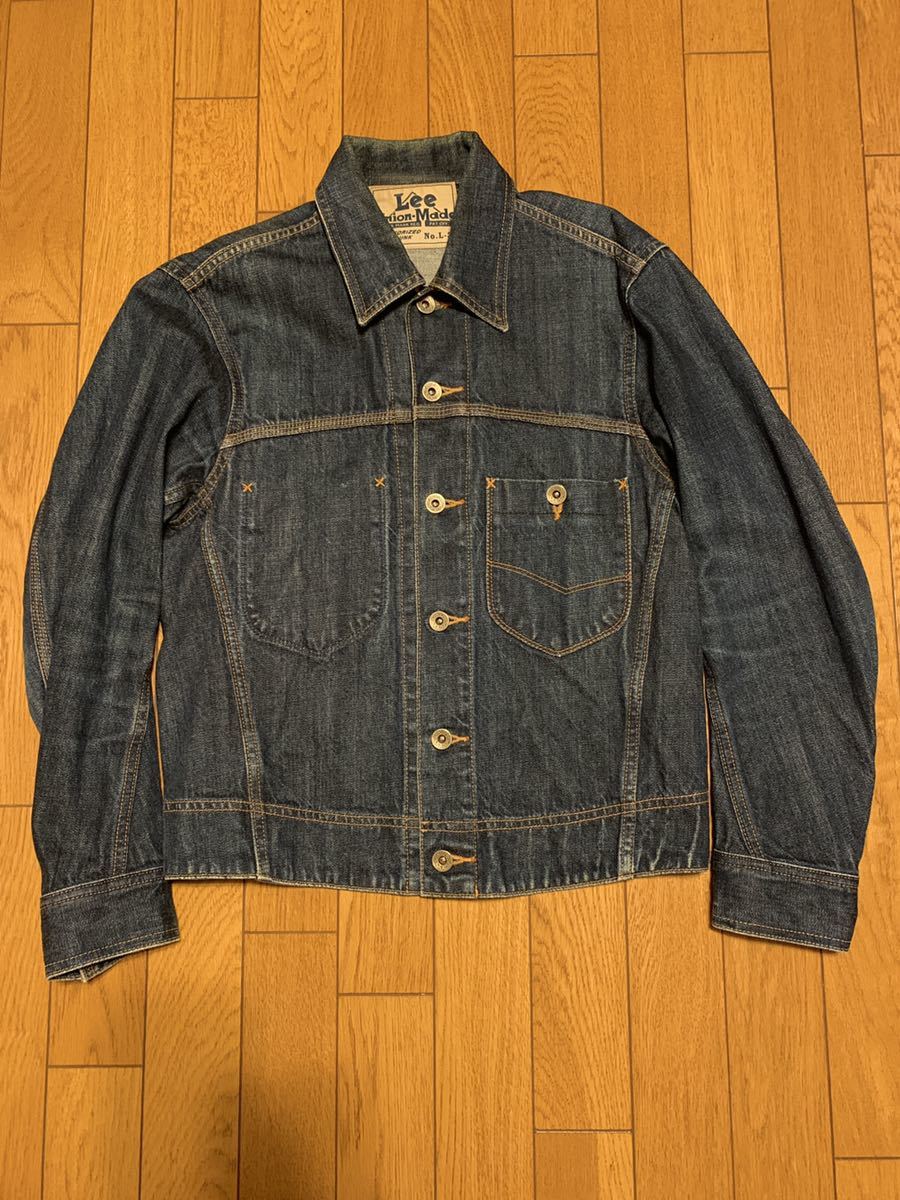 Lee リー デニムジャケット Gジャン ユニオンメイド Union made L-3 M 