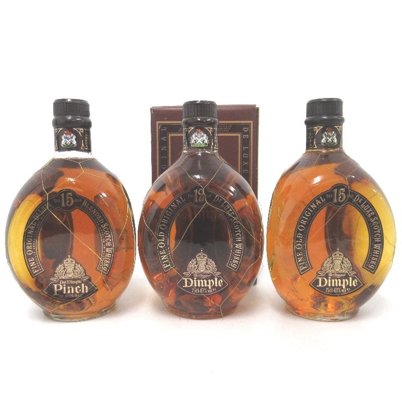 【人気セール，大人気】 ディンプル 12年 15年 3本セット 750ml(スコッチ)｜売買されたオークション情報、yahooの商品情報をアーカイブ公開 - オークファン スコッチ