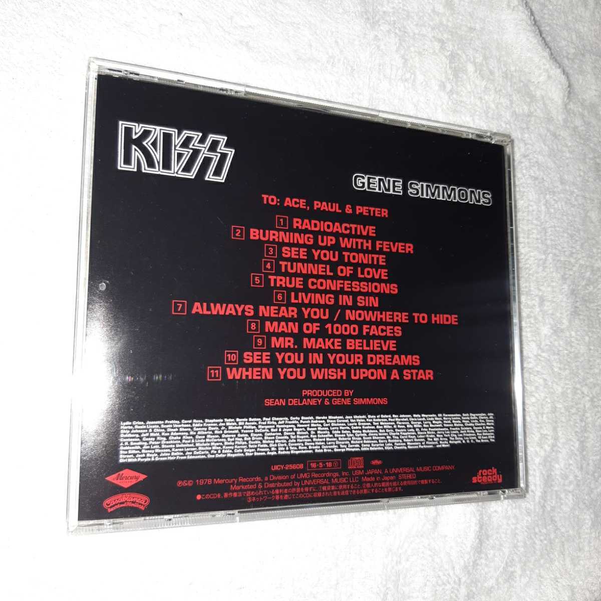 KISS Gene Simmons ⁄ Paul 直筆サイン Stanley ジーンシモンズ キッス
