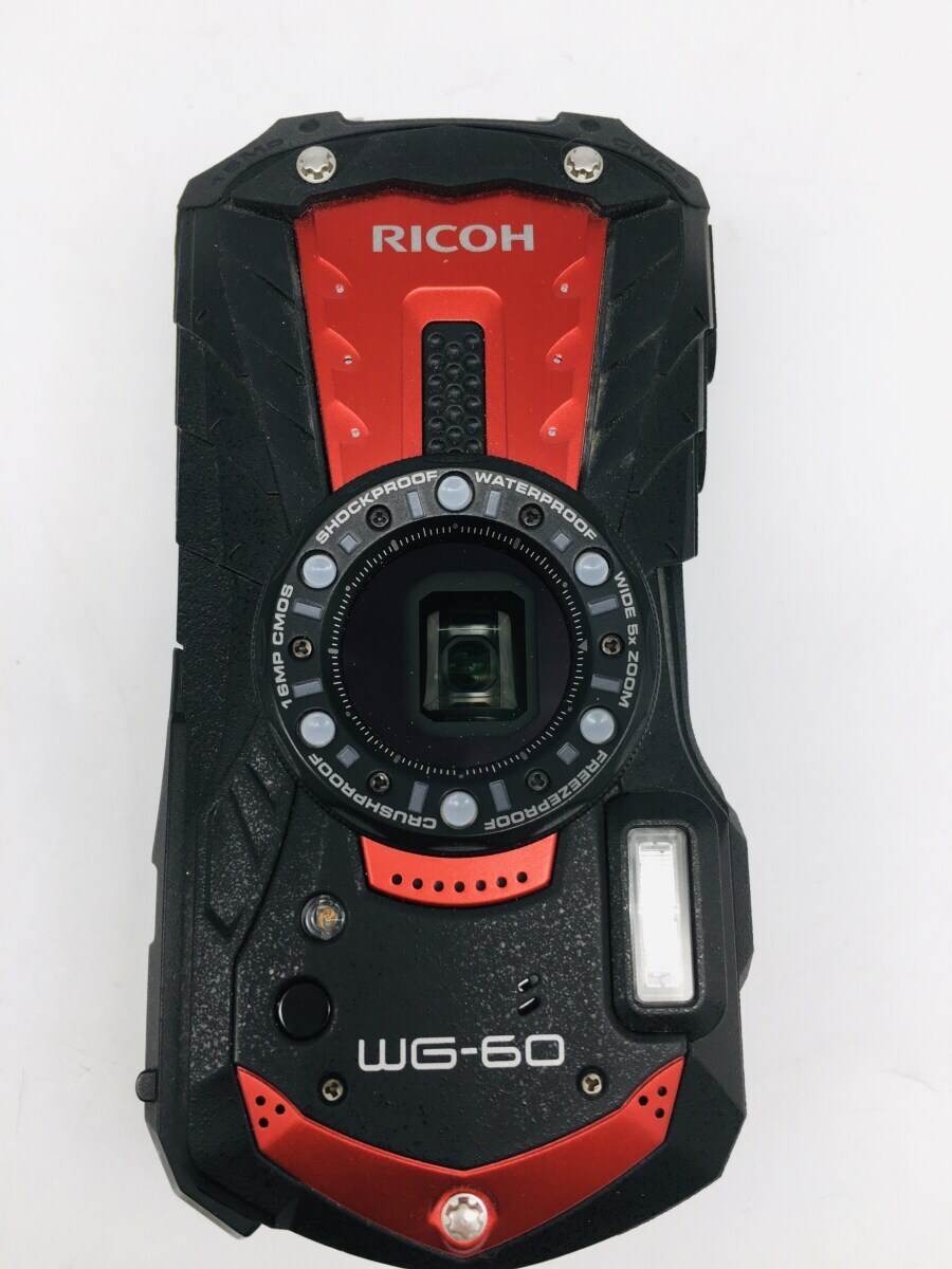 【動作確認済・SDカード付】RICOH WG-60 RED 防水カメラ付属品多数 RICOH◇デジタルカメラ RICOH WG-60 [レッド] WG-60 RICOH レッド