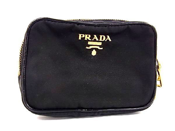 1円 PRADA プラダ テスートナイロン G金具 マルチポーチ マルチケース