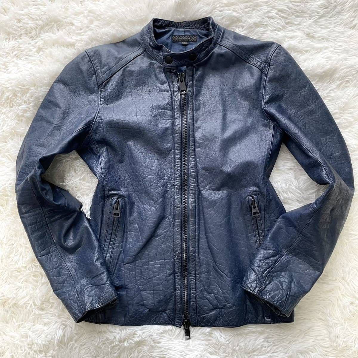 NANOUNIVERSE くり貫き ナノユニバース 羊革 リアルムートン B-3 巻き毛 