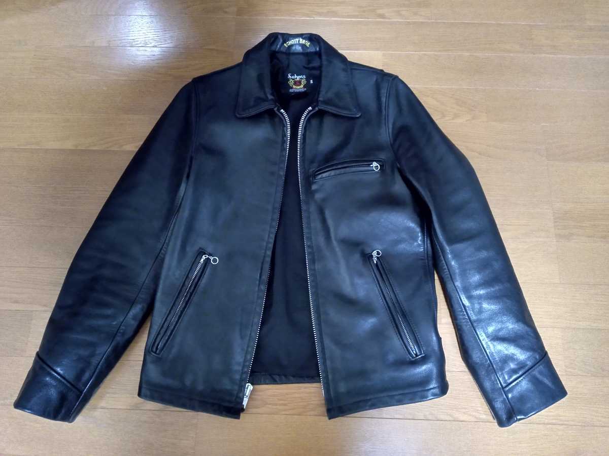 美品 Schott ショット103US トラッカージャケット ブラック34 USA製 