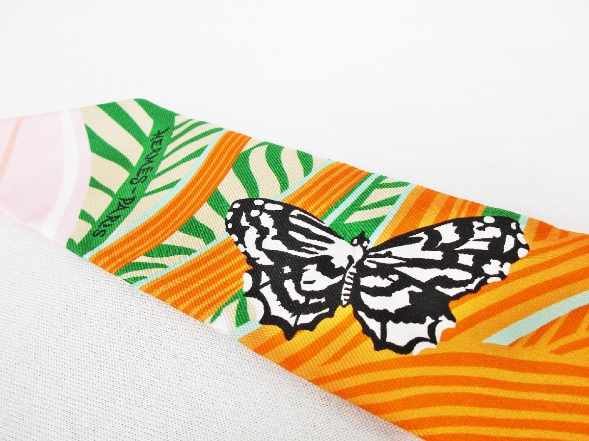 エルメス ツイリー ☆2本セット☆ ジャガーケツァール ヒョウ 蝶々