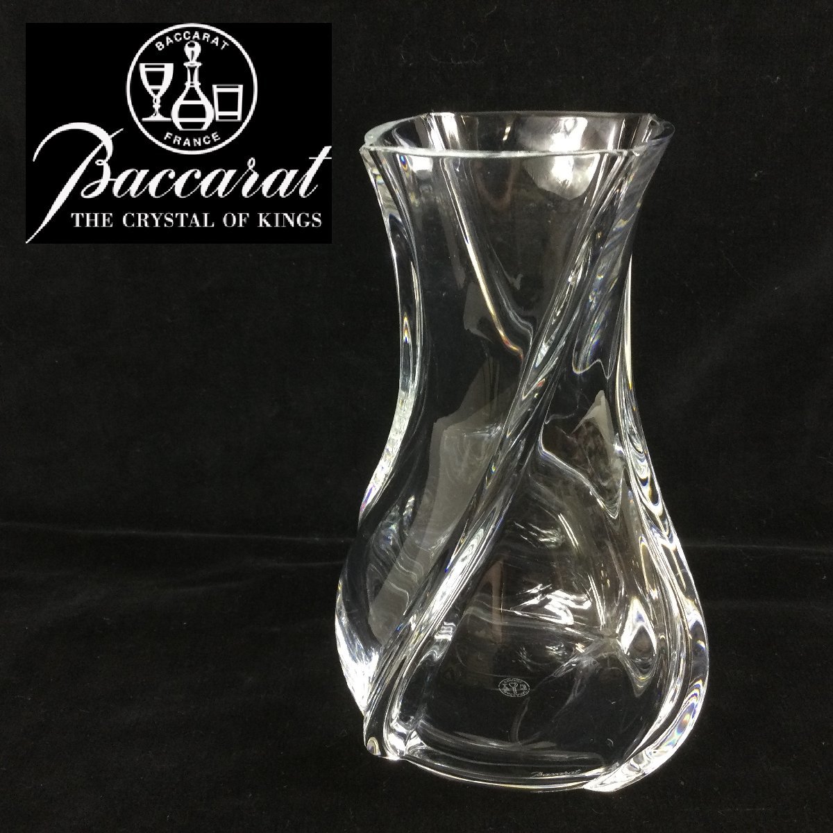 Baccarat バカラ Corolle コローユ 花瓶 花びん クリスタルガラス