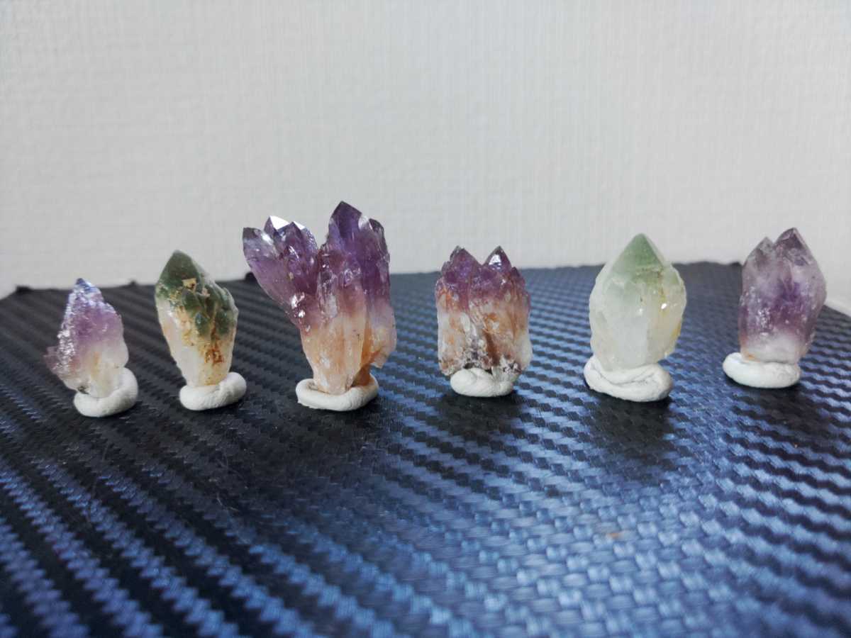 国産水晶 緑紫