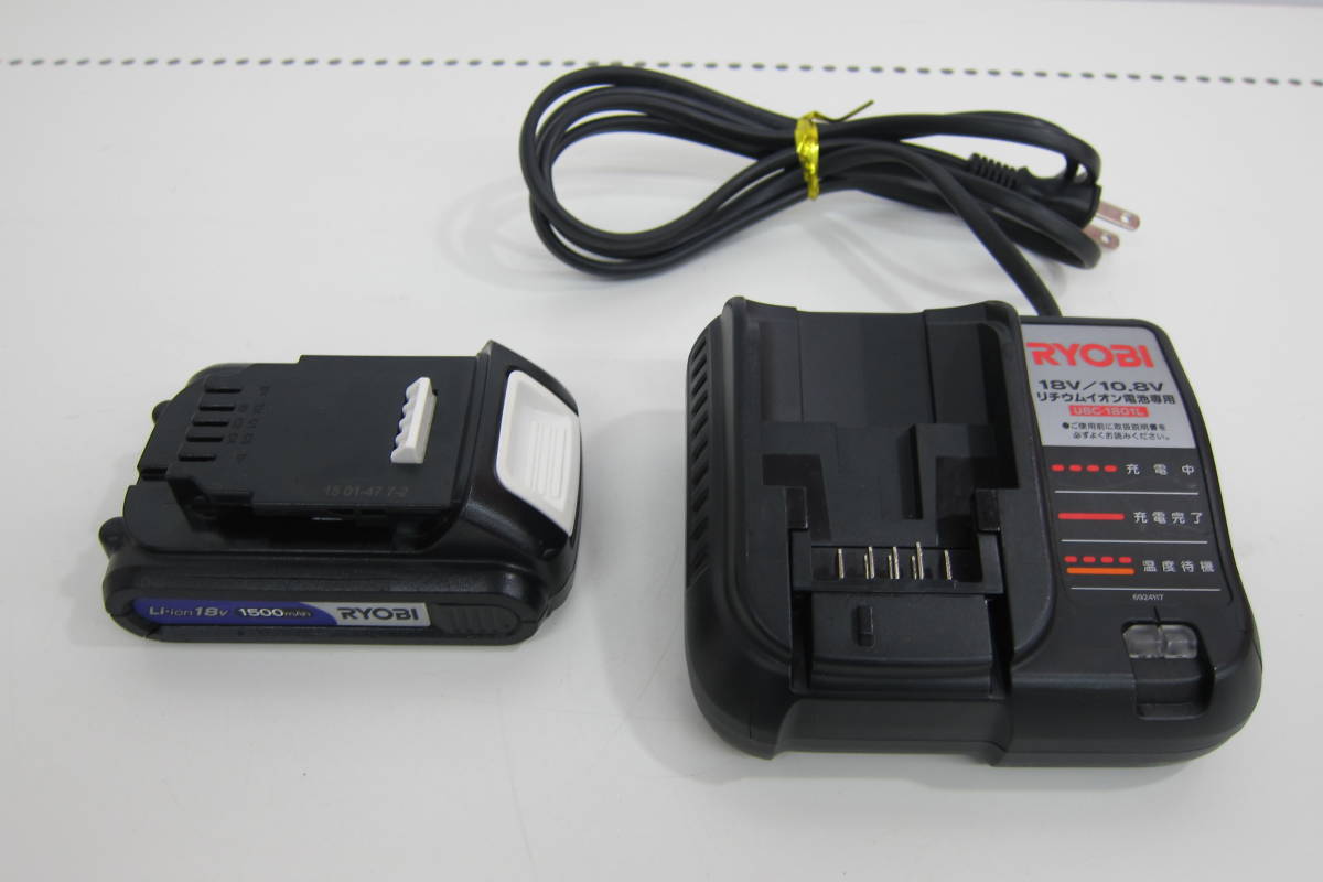 【人気，高品質】 品 RYOBI リョービ B-1815L 電池パック UBC-1801L 充電器 18V/10.8V_T(パーツ)｜売買されたオークション情報、yahooの商品情報をアーカイブ公開 - オークファン インパクトドライバ