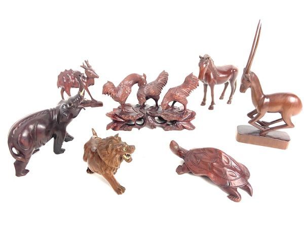 A128 1円スタート 木彫り 動物 置物 7点セット 象 鹿 ニワトリ ライオン 亀など 小物 飾り木製 アジアン 彫刻 オブジェ 売買されたオークション情報 Yahooの商品情報をアーカイブ公開 オークファン Aucfan Com