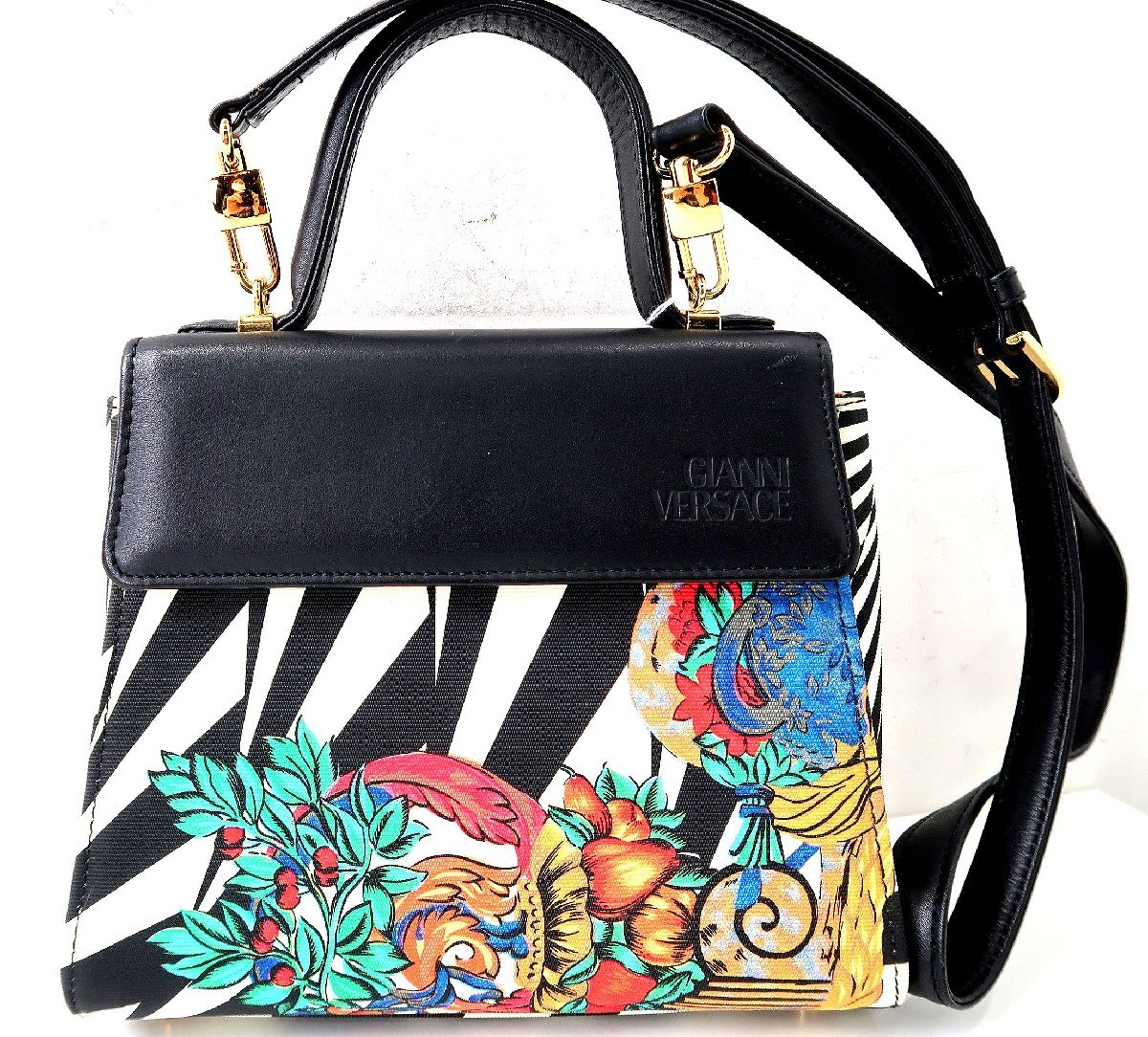 希少！ヴェルサーチ GIANNI VERSACE 2WAY ケリー型 2WAY