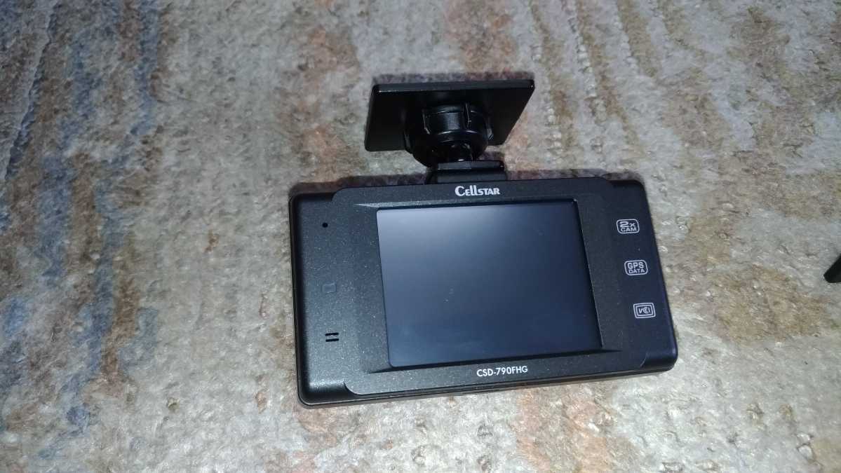 ★前後2カメ★ Cellstarドラレコ　CSD-790FHG＋CSD-CM01 セルスター ドライブレコーダー / 前後2カメラ / CSD-790FHG・CSD-CM01
