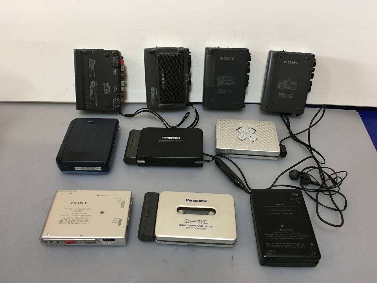 カセットプレーヤー WM-EX655 TCM-400など 10点セット ジャンクRT-1366