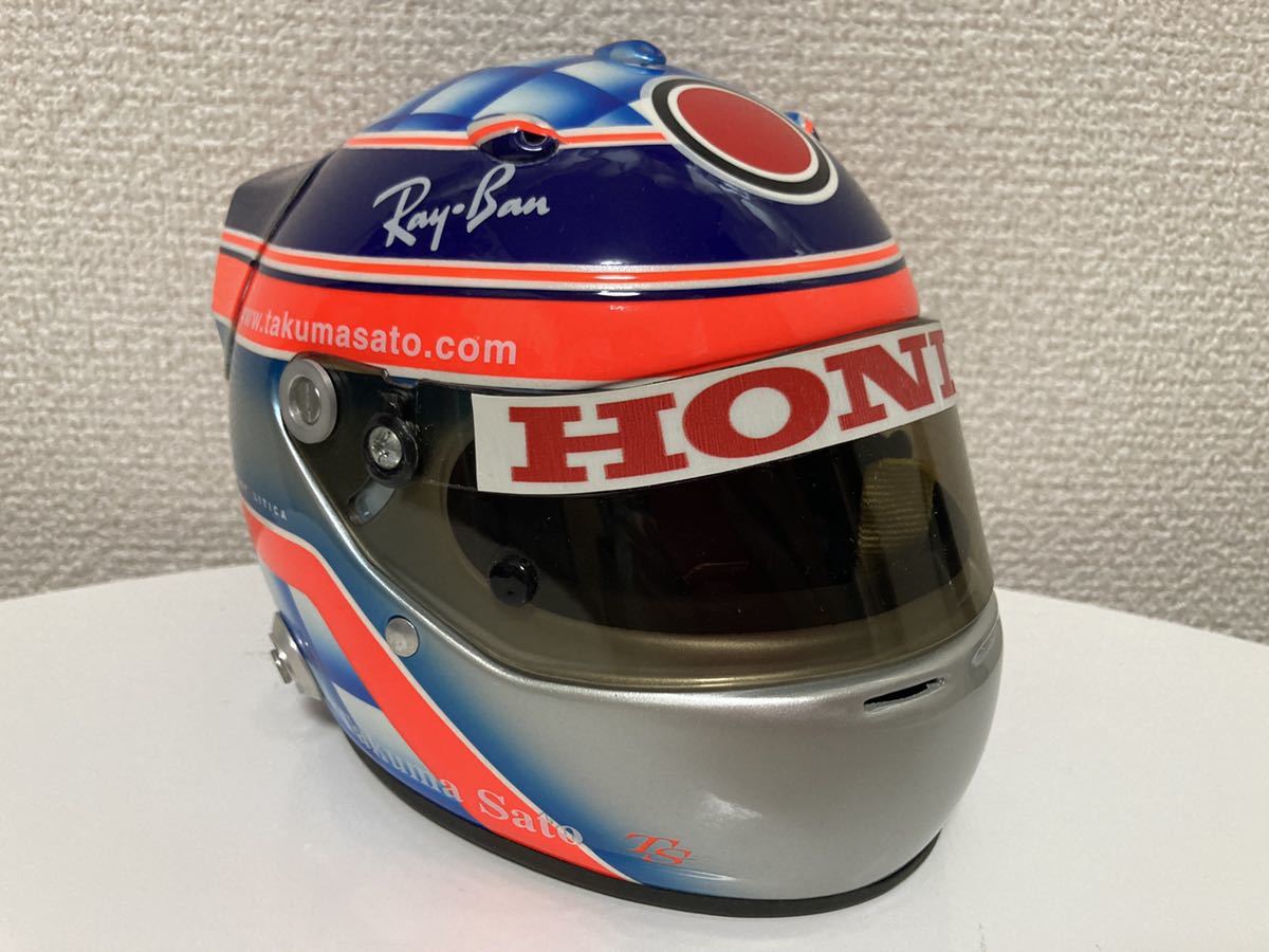 佐藤琢磨 1/2 レプリカヘルメット F1 2004 BARホンダ 検索:1/43 1/18 